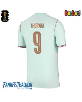 Franța Marcus Thuram #9 Tricou Fotbal Replică Mondial 2026 Barbati Deplasare Franța Marcus Thuram #9 Tricou Fotbal Replică Mondial 2026 Barbati Deplasare